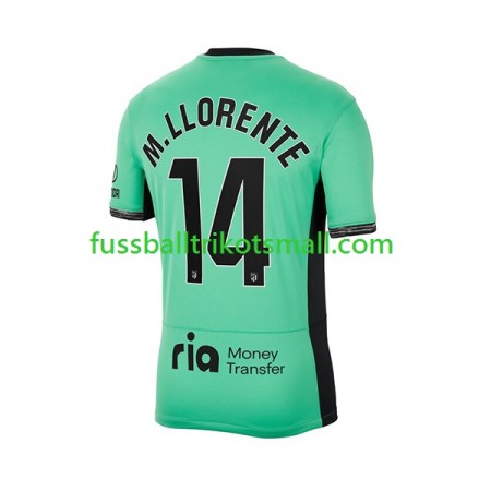 Fußballtrikots Atlético Madrid 2 Marcos Llorente 14 2023-2024 Kurzarm 3rd trikot kaufen
